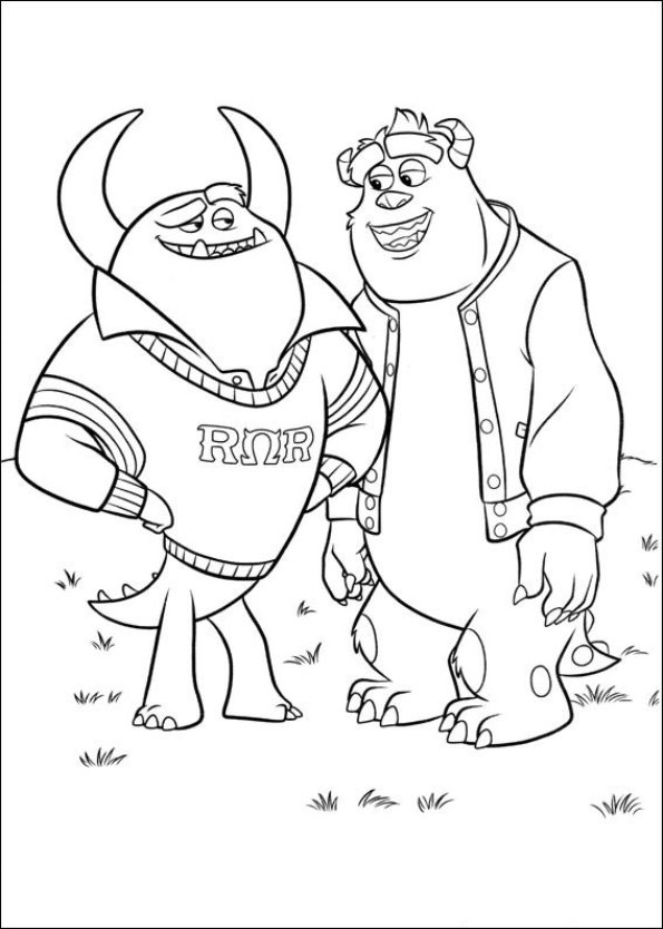 Monsters University 41, kleurplaat van Monsters University
