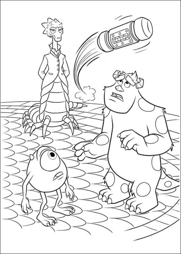 Monsters University 43, kleurplaat van Monsters University