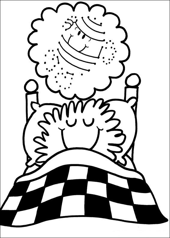 Print Mr Men en Litltle Miss kleurplaat