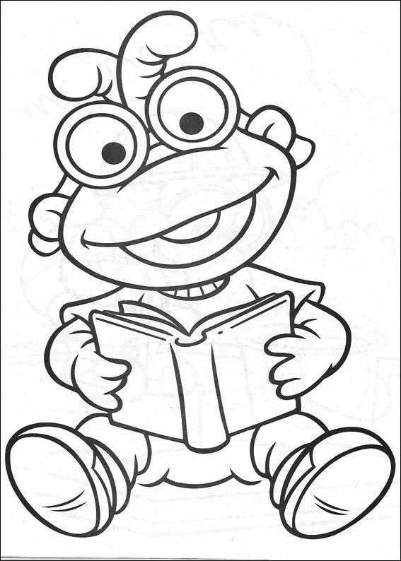 Muppet babies 1, kleurplaat van Muppet babies