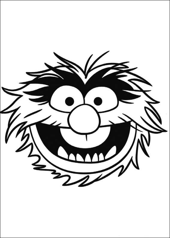 animal, kleurplaat van Muppets
