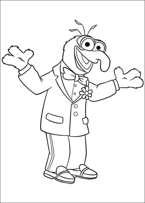 gonzo 2, kleurplaat van Muppets