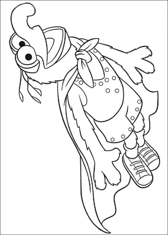 super gonzo 2, kleurplaat van Muppets