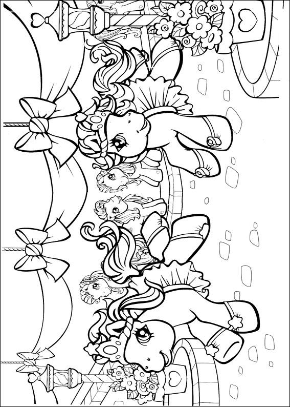 My Little Pony 2, kleurplaat van My little pony