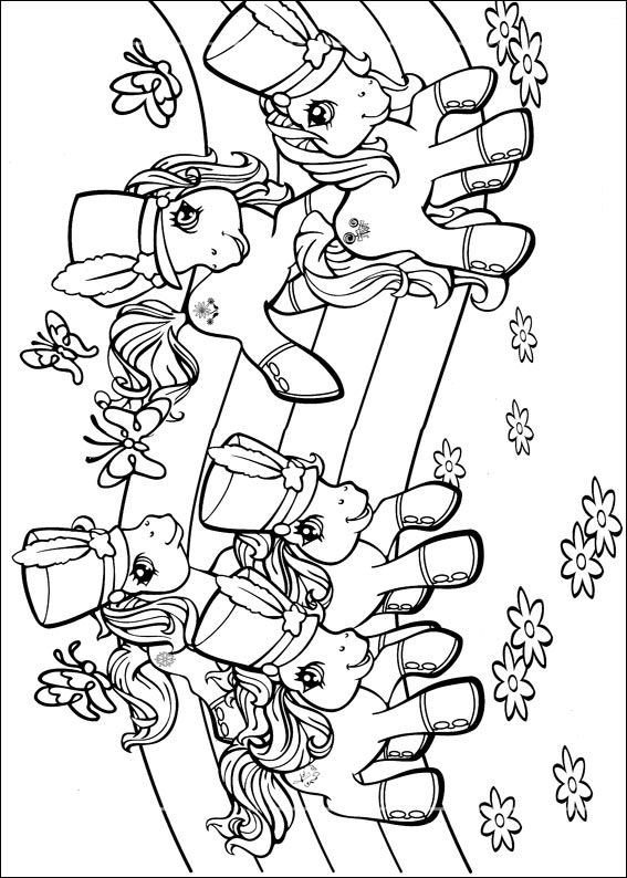 My Little Pony 12, kleurplaat van My little pony