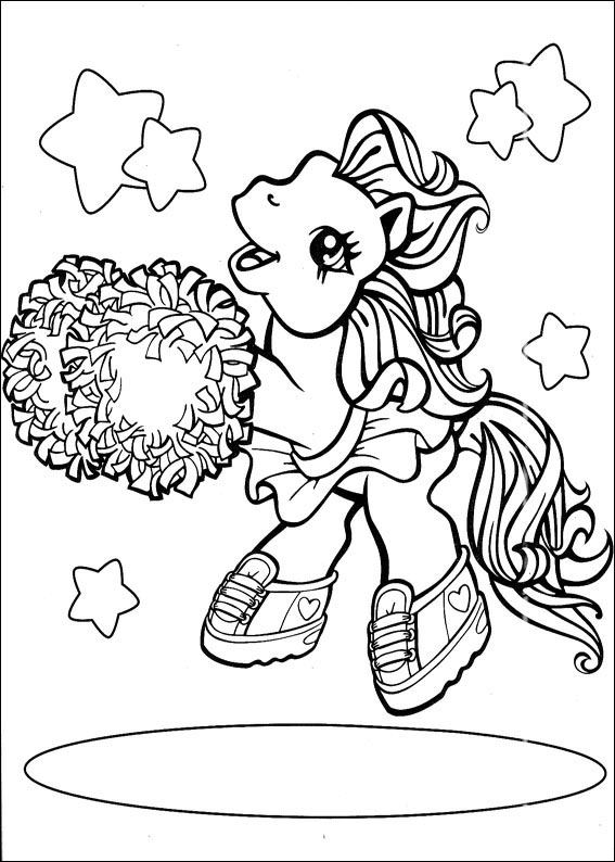 My Little Pony 16, kleurplaat van My little pony
