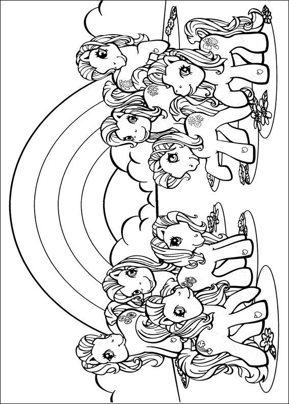 My Little Pony 18, kleurplaat van My little pony