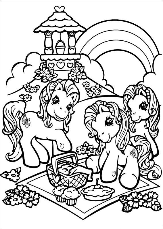 My Little Pony 24, kleurplaat van My little pony
