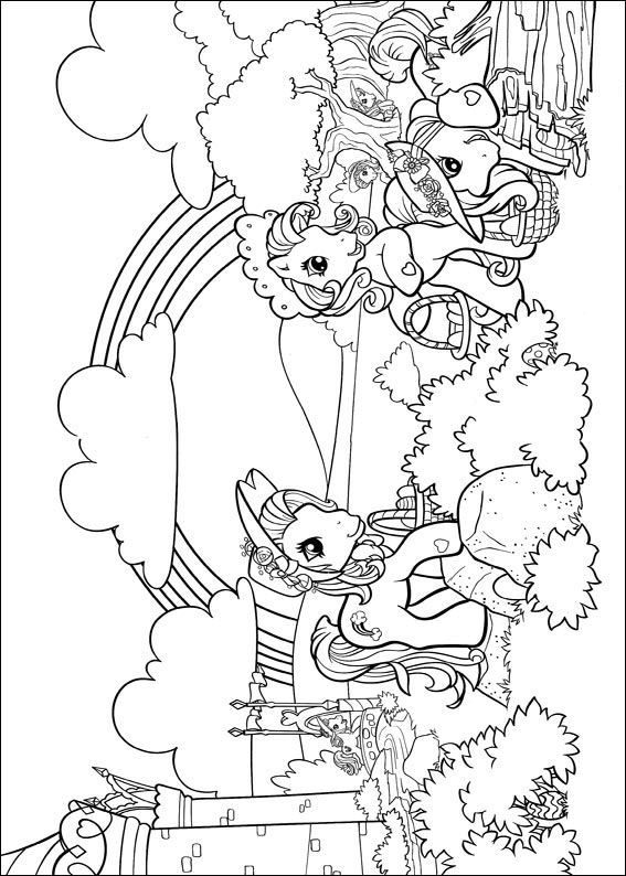 My Little Pony 38, kleurplaat van My little pony