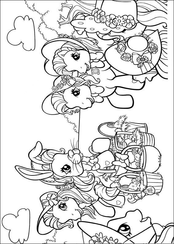 My Little Pony 42, kleurplaat van My little pony