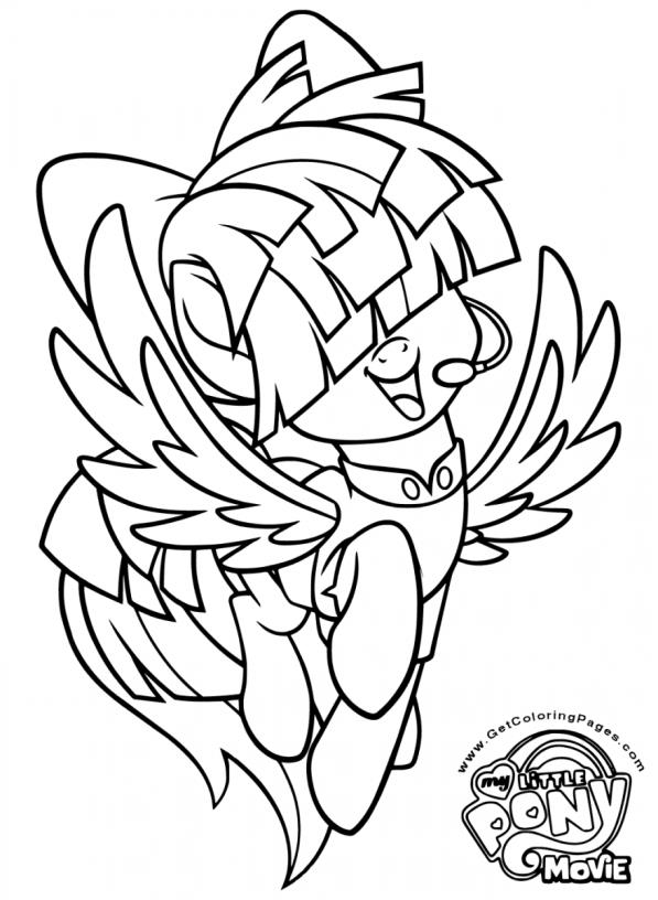 Songbird Serenade, kleurplaat van My Little Pony de Film