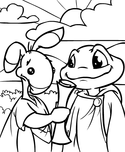 Neopets Brightvale 5, kleurplaat van Neopets Brightvale