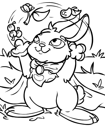 Neopets Brightvale 6, kleurplaat van Neopets Brightvale