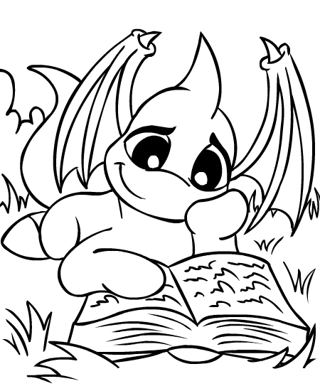 Neopets Brightvale 20, kleurplaat van Neopets Brightvale