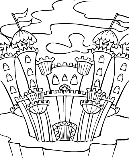 Neopets Brightvale 21, kleurplaat van Neopets Brightvale