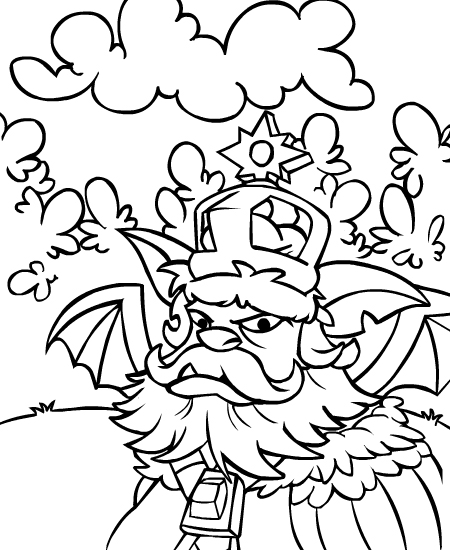 Neopets Brightvale 22, kleurplaat van Neopets Brightvale