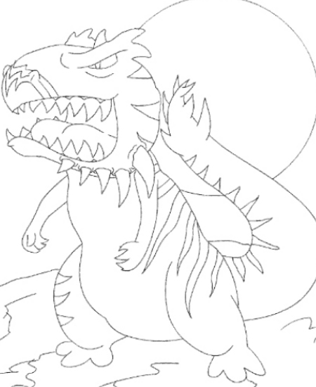 Neopets Prehistorie 13, kleurplaat van Neopets Prehistorie