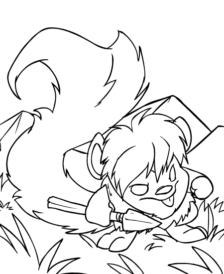 Neopets Tyrannia 8, kleurplaat van Neopets Tyrannia