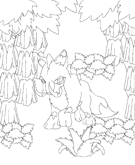 Neopets Tyrannia 12, kleurplaat van Neopets Tyrannia