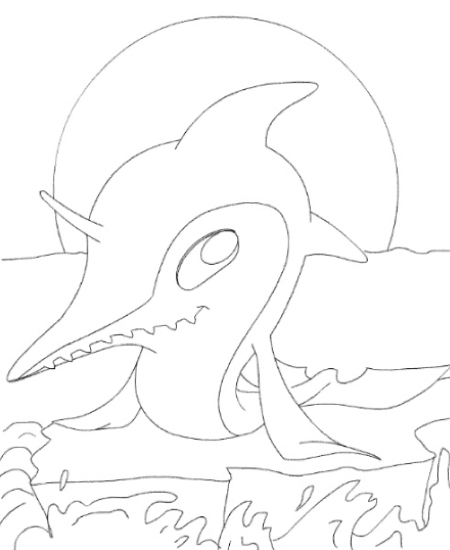 Neopets Tyrannia 14, kleurplaat van Neopets Tyrannia