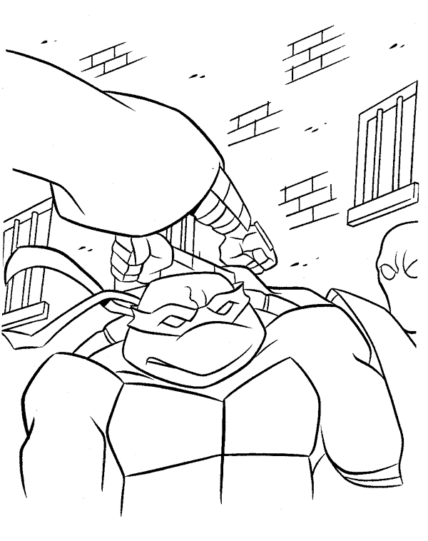 Ninja Turtles 76, kleurplaat van Ninja Turtles