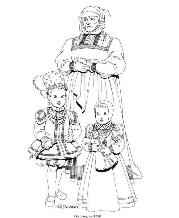 Duitsland, kinderen met oppas, 1550