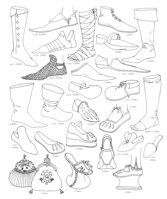 Schoenen uit 1500