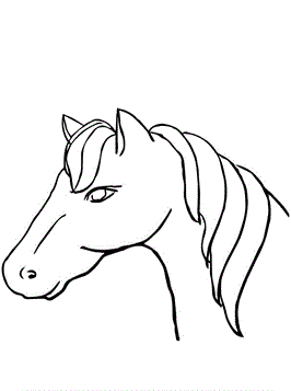 Paard 5, kleurplaat van Paarden