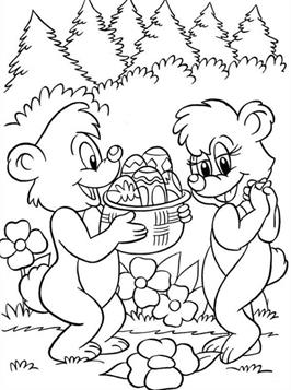 Pasen 50, kleurplaat van Pasen