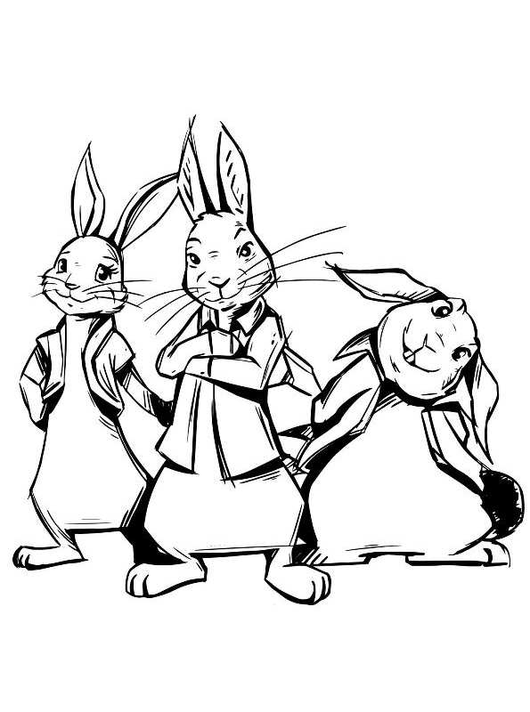 Print Peter Rabbit 2 kleurplaat