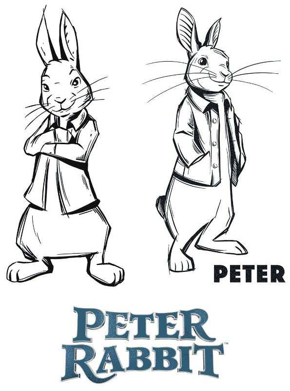 Print Peter Rabbit 2018 kleurplaat