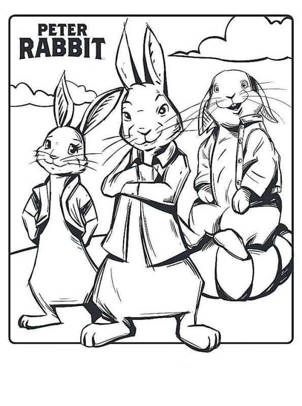 Print Peter Rabbit 3 kleurplaat
