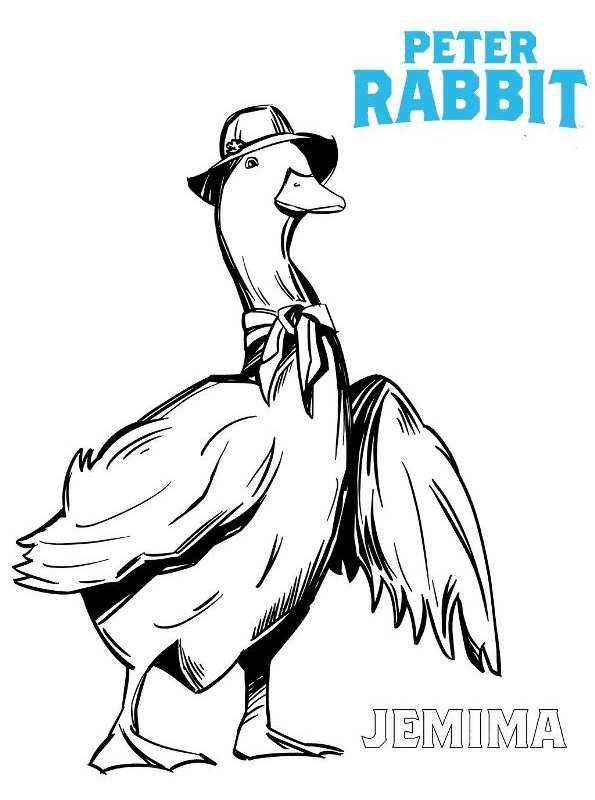 Jemima Peter Rabbit, kleurplaat van Pieter Konijn of Peter Rabbit 2018