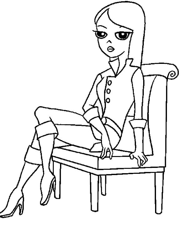Phineas en Ferb 2, kleurplaat van Phineas en ferb