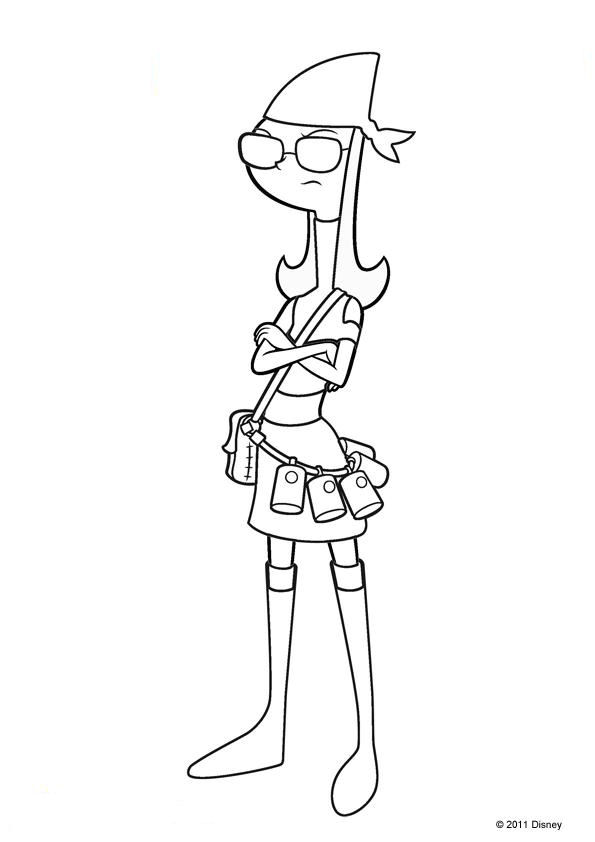 Phineas en ferb 13, kleurplaat van Phineas en ferb