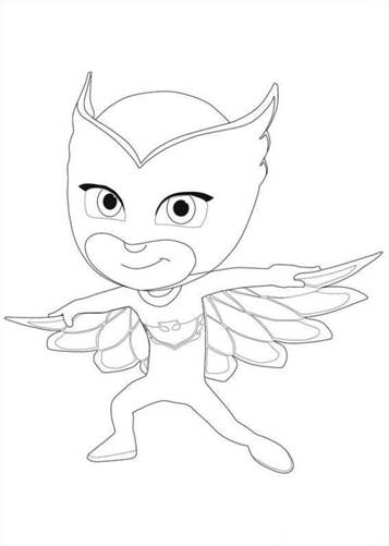 bibou 2, kleurplaat van PJ Masks