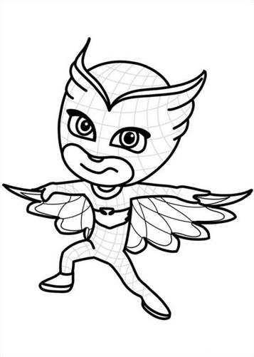 bibou 3, kleurplaat van PJ Masks