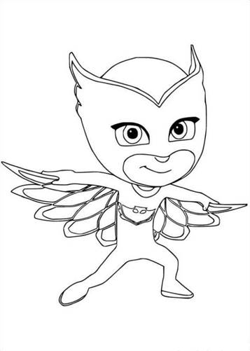 bibou, kleurplaat van PJ Masks