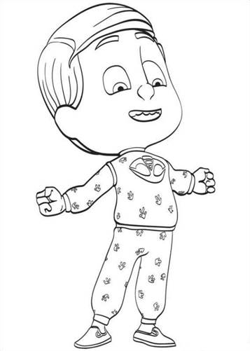 greg, kleurplaat van PJ Masks