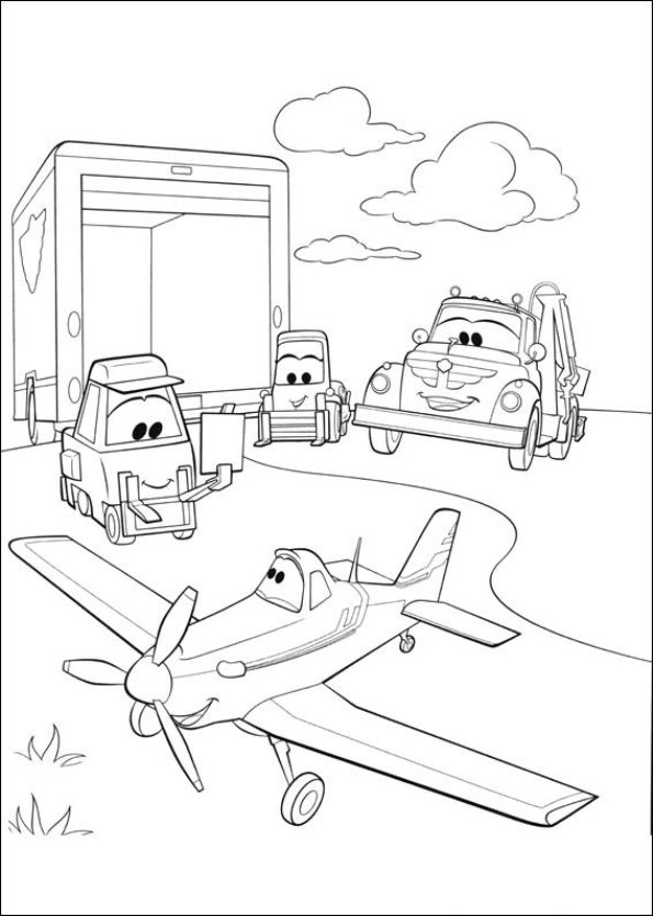 Planes 2, kleurplaat van Planes