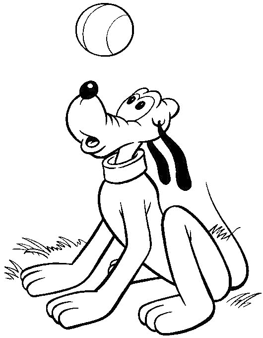 Pluto en een bal