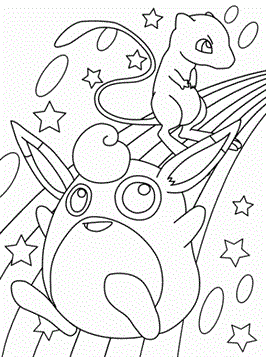 Pokemon 6, kleurplaat van Pokemon
