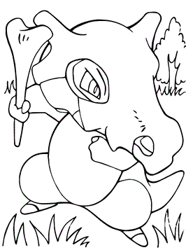 Cutone, kleurplaat van Pokemon