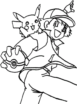 Pokemon 32, kleurplaat van Pokemon