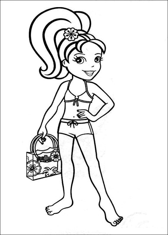 Polly Pocket 5, kleurplaat van Polly Pocket