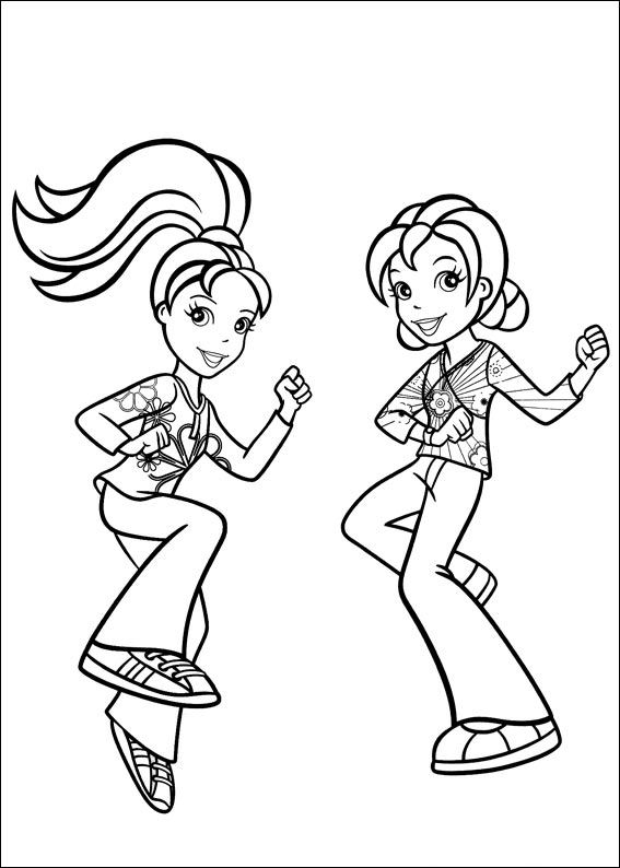 Polly Pocket 9, kleurplaat van Polly Pocket