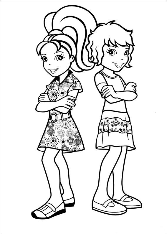 Polly Pocket 25, kleurplaat van Polly Pocket