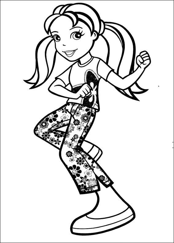 Polly Pocket 27, kleurplaat van Polly Pocket