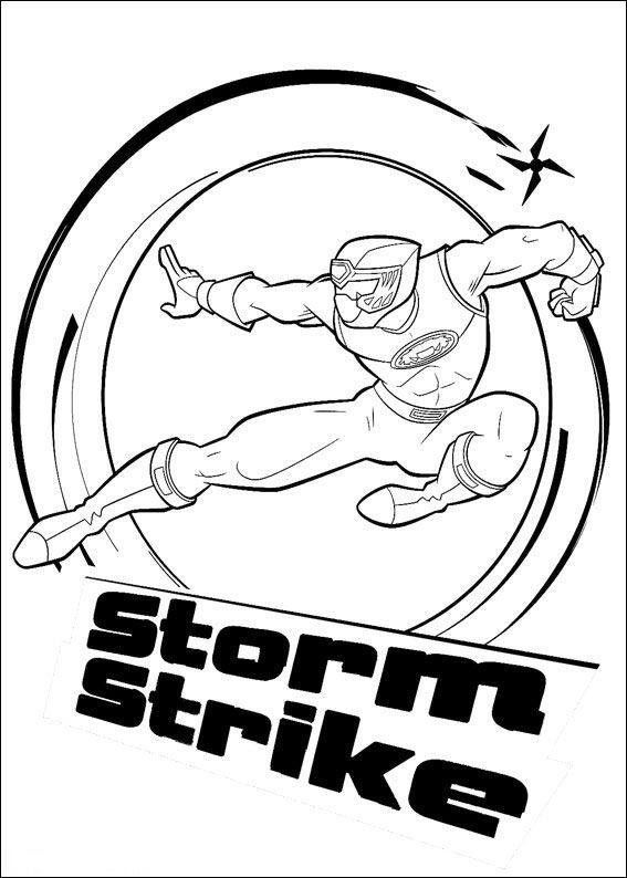 Print Storm Strike kleurplaat