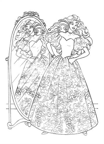 Prinsessen 6, kleurplaat van Prinsessen